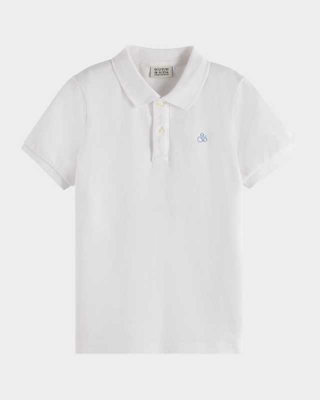 Boy's Core Garment-Dyed Cotton Pique Polo Shirt, Size 4-12